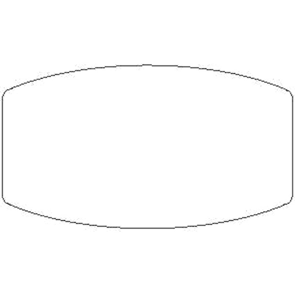 FasTurn® Special Shape Labels- Modified Rectangle 1C - FasTurn® Special Shape Labels- Modified Rectangle 1C - Image 1 of 1