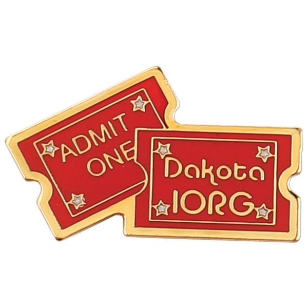 Etched Soft Enamel Lapel Pin - Etched Soft Enamel Lapel Pin - Image 4 of 7