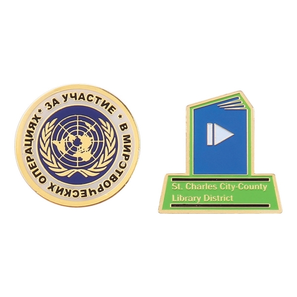 Etched Soft Enamel Lapel Pin - Etched Soft Enamel Lapel Pin - Image 6 of 7