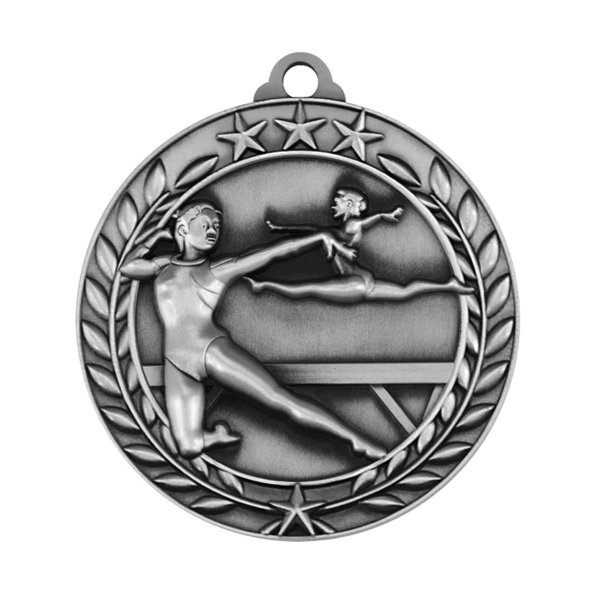 1 3/4'' GYMNASTIC (F) MEDAL - 1 3/4'' GYMNASTIC (F) MEDAL - Image 2 of 2
