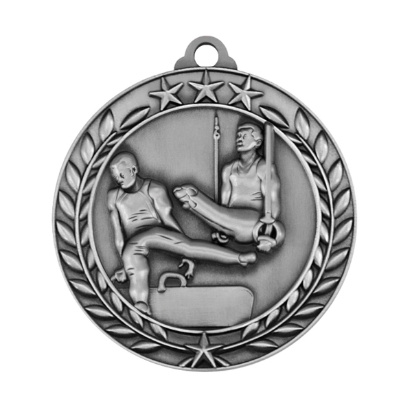 1 3/4'' GYMNASTIC (M) MEDAL - 1 3/4'' GYMNASTIC (M) MEDAL - Image 0 of 2