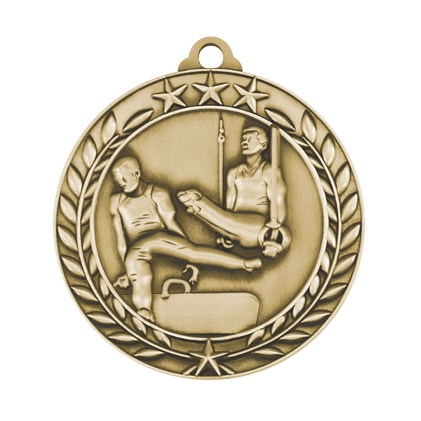 1 3/4'' GYMNASTIC (M) MEDAL - 1 3/4'' GYMNASTIC (M) MEDAL - Image 1 of 2