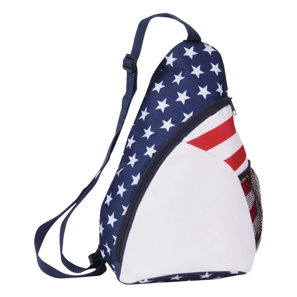 Patriotic Sling Backpack - Patriotic Sling Backpack - Image 1 of 3