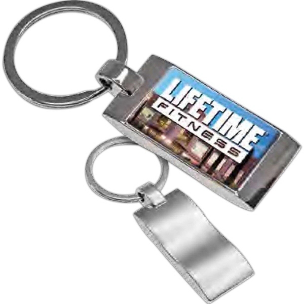 Rectangle Metal Speed Key Tag (1-Sided)