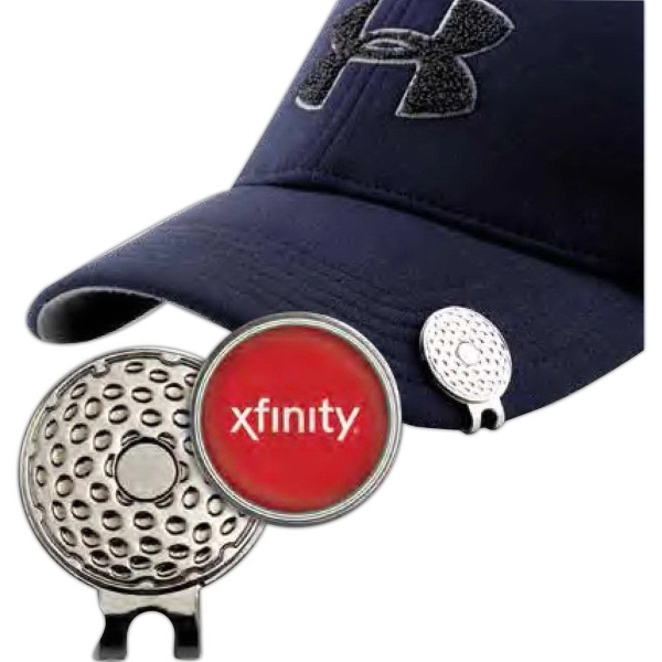 Golf Hat Clip with Full Color Ball Marker - Golf Hat Clip with Full Color Ball Marker - Image 2 of 2