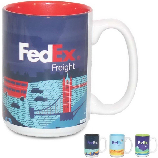15 Oz. Two Tone Coffee Mug - 15 Oz. Two Tone Coffee Mug - Image 10 of 11