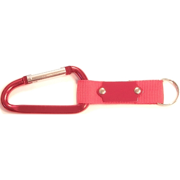 Carabiner with Strap and Metal Plate - Carabiner with Strap and Metal Plate - Image 5 of 7
