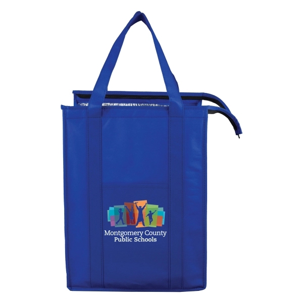 12" W x 16" H x 10" D Large Insulated Cooler Zipper Tote Bag - 12" W x 16" H x 10" D Large Insulated Cooler Zipper Tote Bag - Image 3 of 49