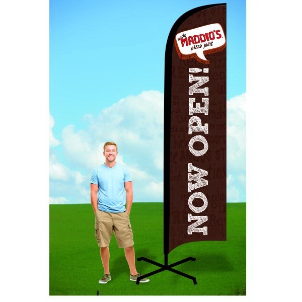 Double-Sided Wind Flag w/ X Stand - Dye Sublimated - Double-Sided Wind Flag w/ X Stand - Dye Sublimated - Image 0 of 0