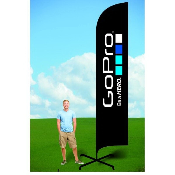 Double-Sided 15' Custom Flag w/ X Stand - Dye Sublimated - Double-Sided 15' Custom Flag w/ X Stand - Dye Sublimated - Image 0 of 0
