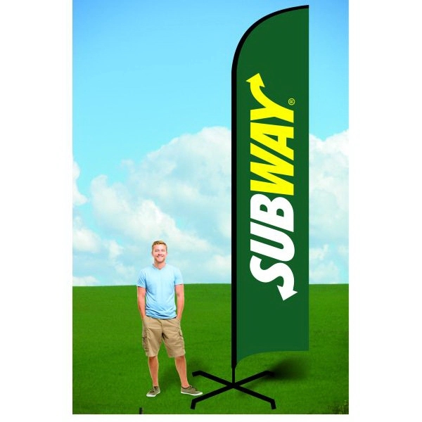 Double-Sided 15' Banner Flag w/ X Stand - Dye Sublimated - Double-Sided 15' Banner Flag w/ X Stand - Dye Sublimated - Image 0 of 0