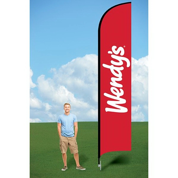 Double-Sided 15' PromoFlag w/Ground Stake - Dye Sublimated - Double-Sided 15' PromoFlag w/Ground Stake - Dye Sublimated - Image 0 of 0