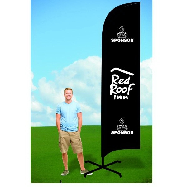 Double-Sided 15' PromoFlag w/Ground Stake - Dye Sublimated - Double-Sided 15' PromoFlag w/Ground Stake - Dye Sublimated - Image 0 of 0
