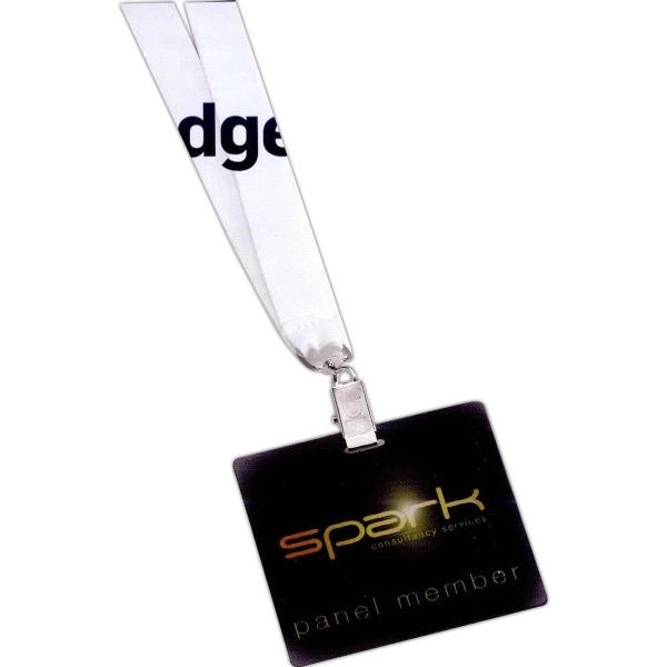 Custom 3" W x 4" H Plastic ID Badge