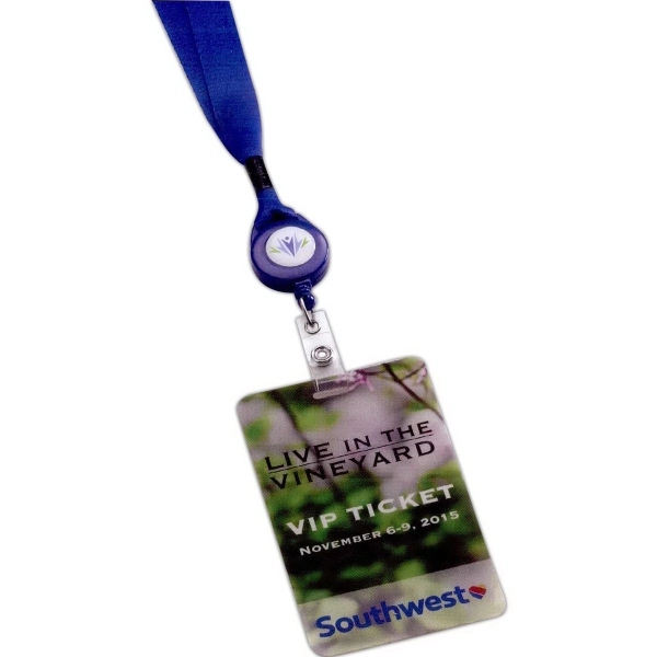 Custom 3 5/8" W x 5 1/2" H Plastic ID Badge