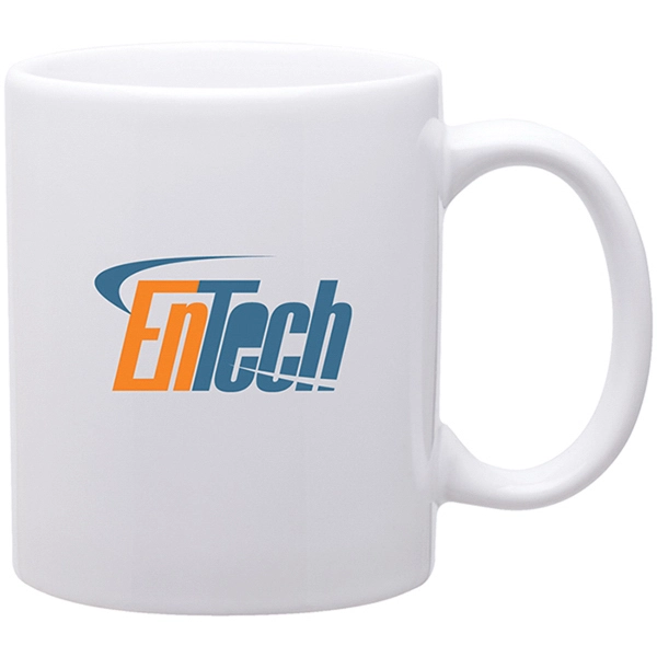 11 oz C-Handle Ceramic Coffee Mug - 11 oz C-Handle Ceramic Coffee Mug - Image 0 of 9