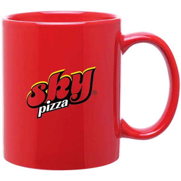 11 oz C-Handle Ceramic Coffee Mug - 11 oz C-Handle Ceramic Coffee Mug - Image 2 of 9