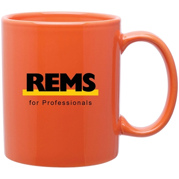 11 oz C-Handle Ceramic Coffee Mug - 11 oz C-Handle Ceramic Coffee Mug - Image 3 of 9