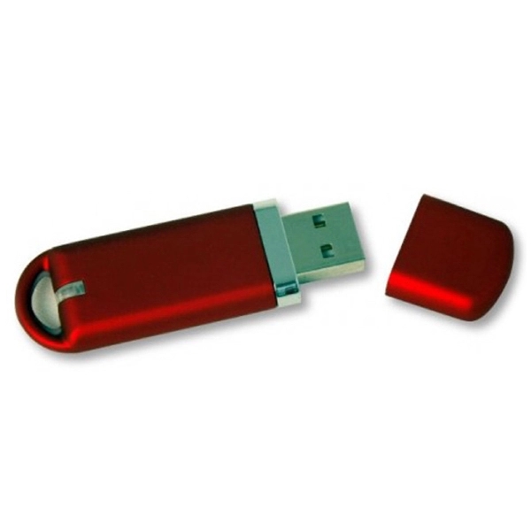 Glacier - Slim plastic standard USB flash drive with cap. - Glacier - Slim plastic standard USB flash drive with cap. - Image 3 of 3