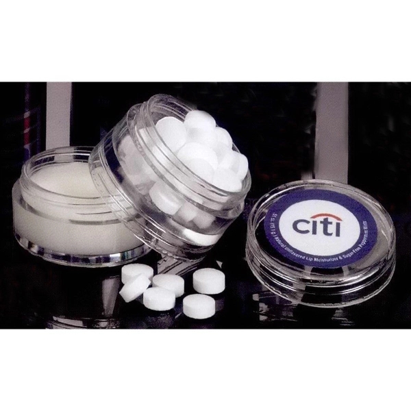 Custom Natural Lip Balm and Mint Container