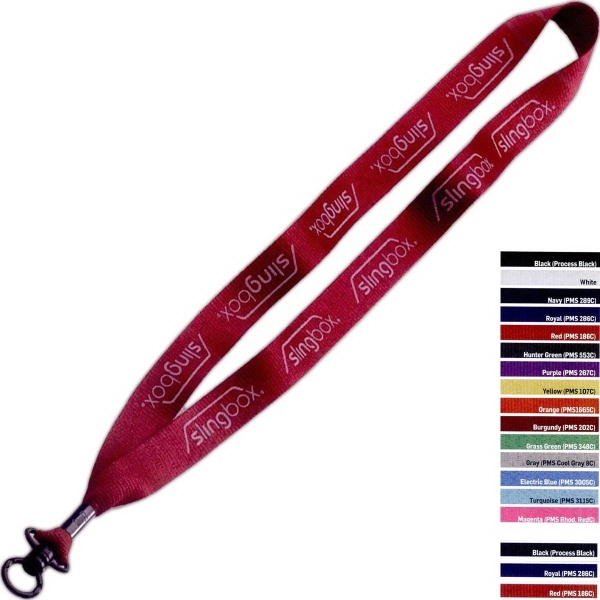 3/4" Polyester Lanyard with O-Ring