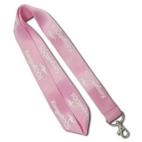 Nylon Lanyard w/ Standard Attachment ID Badge Holder - Nylon Lanyard w/ Standard Attachment ID Badge Holder - Image 1 of 7