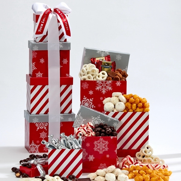 Peppermint Sweets Gift Tower