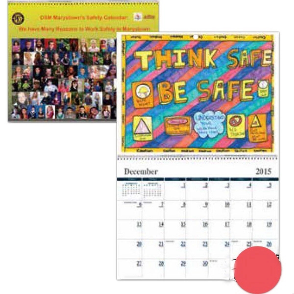 Wall Calendar With Full Color Custom Cover Printed On Front - Wall Calendar With Full Color Custom Cover Printed On Front - Image 0 of 0