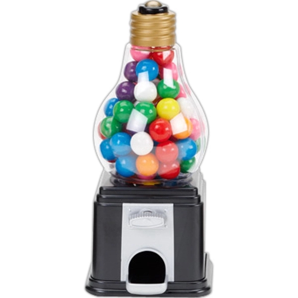 Light Bulb Shape Candy Dispenser With Hard Shell Chocolate