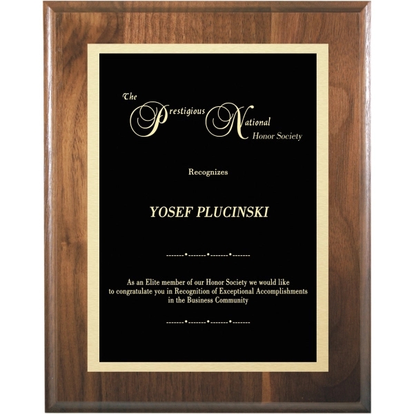 Regent Genuine Walnut Wood Award Plaque - Regent Genuine Walnut Wood Award Plaque - Image 0 of 1