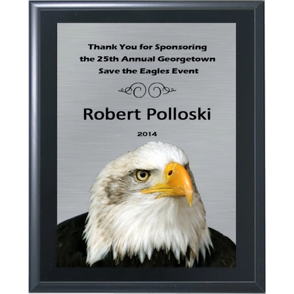 Black Solid Award Plaque Full Color - Black Solid Award Plaque Full Color - Image 0 of 5
