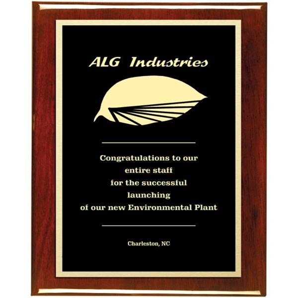 Engraved Piano Finish Rosewood Award Plaque - Engraved Piano Finish Rosewood Award Plaque - Image 0 of 0