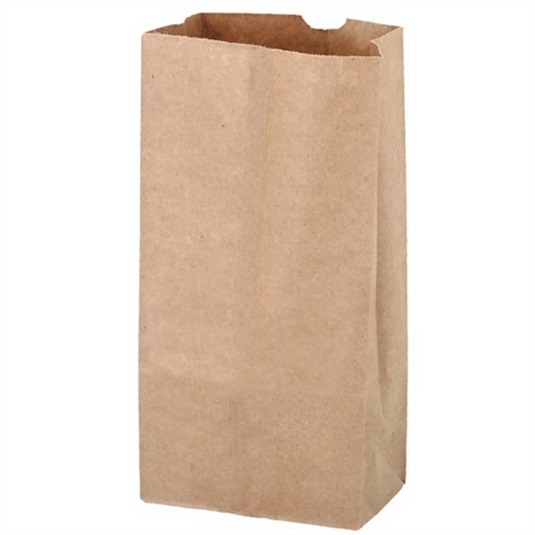 Natural Kraft Paper Popcorn Bag - 4 lb - Flexo Ink - Natural Kraft Paper Popcorn Bag - 4 lb - Flexo Ink - Image 2 of 2