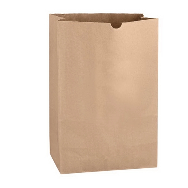 Natural Kraft Paper SOS Grocery Bag - 1/6 bbl - Flexo Ink | Plum Grove