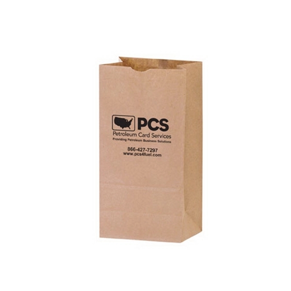 Natural Kraft Heavyweight Nail & Coin Bag 12 lb - Flexo Ink - Natural Kraft Heavyweight Nail & Coin Bag 12 lb - Flexo Ink - Image 2 of 2