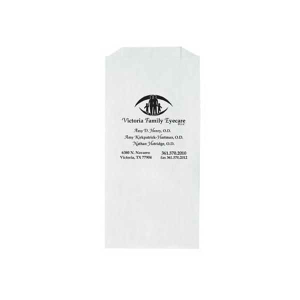 White Kraft Paper Prescription Bag - Flexo Ink - White Kraft Paper Prescription Bag - Flexo Ink - Image 1 of 2