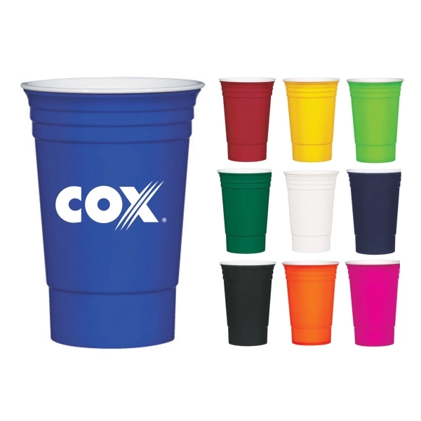 16 oz. Reusable Double Wall Tailgate Party Cup - 16 oz. Reusable Double Wall Tailgate Party Cup - Image 0 of 0