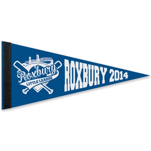 8" x 18" Colored Felt Pennant with 1" Sewn Strip - 8" x 18" Colored Felt Pennant with 1" Sewn Strip - Image 0 of 0