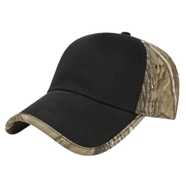 Custom Solid Front Camo Back Cap