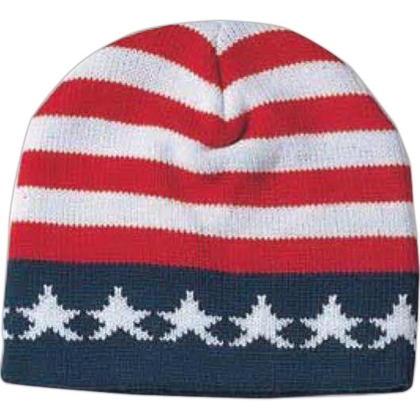 US Flag Knitted Beanie - US Flag Knitted Beanie - Image 0 of 0