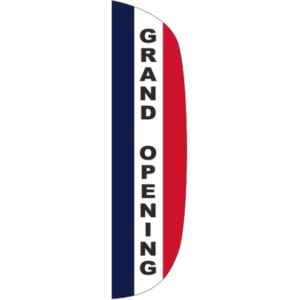 3' x 12' Message Flutter Flag - Grand Opening - 3' x 12' Message Flutter Flag - Grand Opening - Image 0 of 1