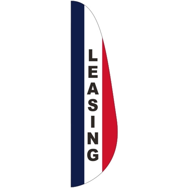 3' x 12' Message Feather Flag - Leasing - 3' x 12' Message Feather Flag - Leasing - Image 0 of 1