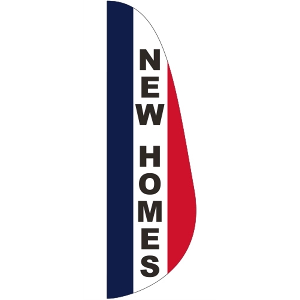 3' x 10' Message Feather Flag - New Homes - 3' x 10' Message Feather Flag - New Homes - Image 0 of 1