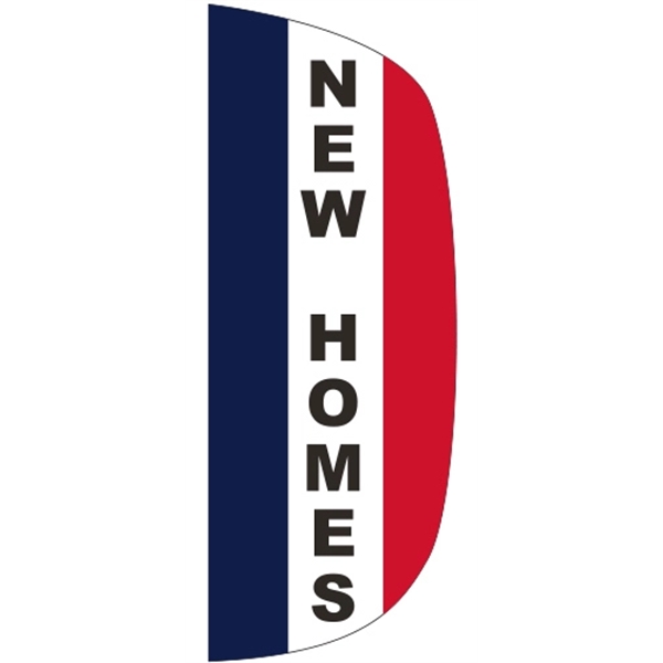 3' x 8' Message Flutter Flag - New Homes - 3' x 8' Message Flutter Flag - New Homes - Image 0 of 1