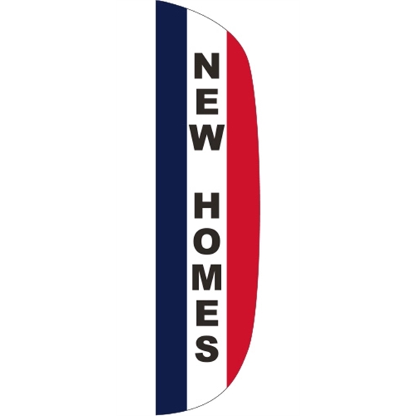 3' x 12' Message Flutter Flag - New Homes - 3' x 12' Message Flutter Flag - New Homes - Image 0 of 1