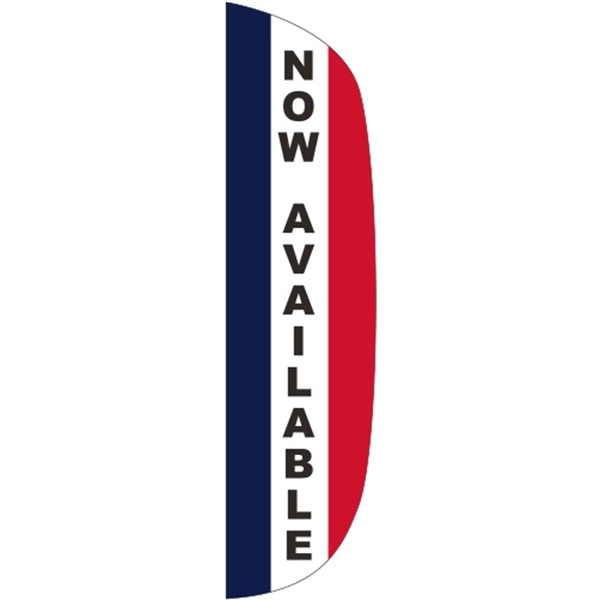 3' x 15' Message Flutter Flag - Now Available - 3' x 15' Message Flutter Flag - Now Available - Image 0 of 1