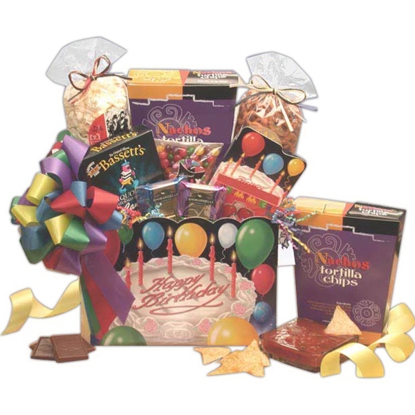 Happy Birthday Gift Box Gift Basket-Md
