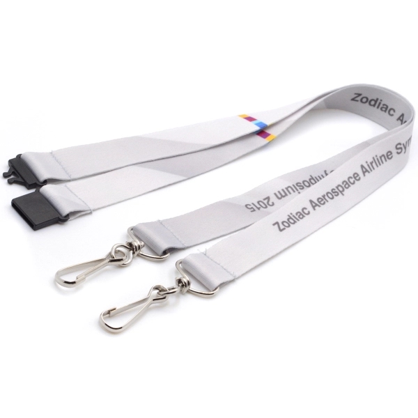 Trade Show 3/4" Double Ended Dye-Sub Lanyard - Trade Show 3/4" Double Ended Dye-Sub Lanyard - Image 0 of 1