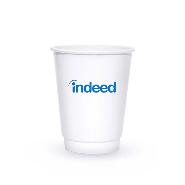 8 oz. Double Wall Insulated White Paper Hot Cup - 8 oz. Double Wall Insulated White Paper Hot Cup - Image 1 of 6