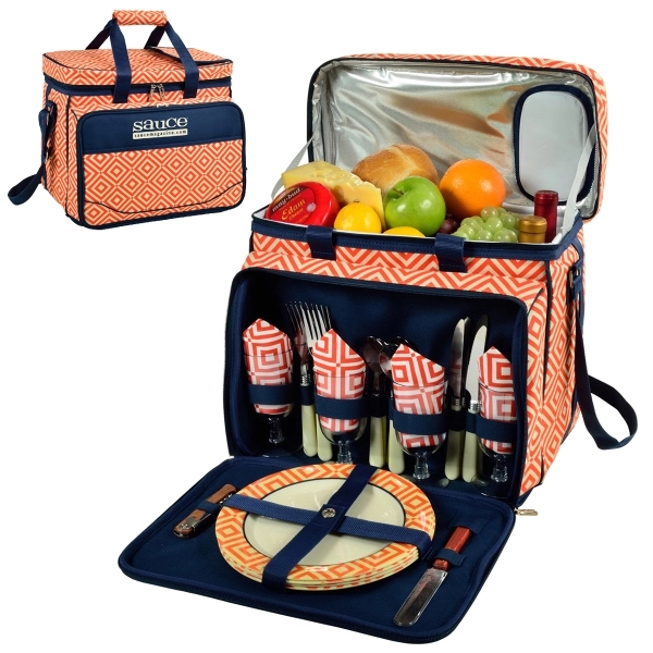 Picnic Set for 4 with Cooler - Picnic Set for 4 with Cooler - Image 7 of 13